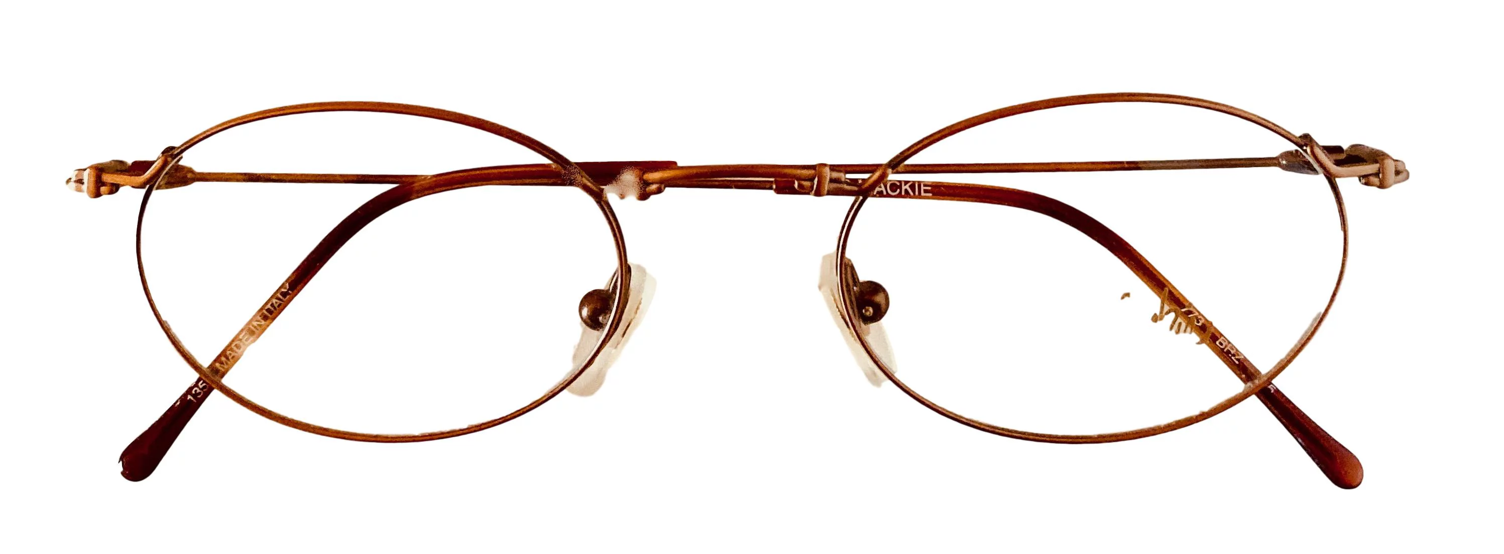 Bob Mackie Eyeglass Mens Ophthalmic Oval Metal BM 773 Bronze. 48mm