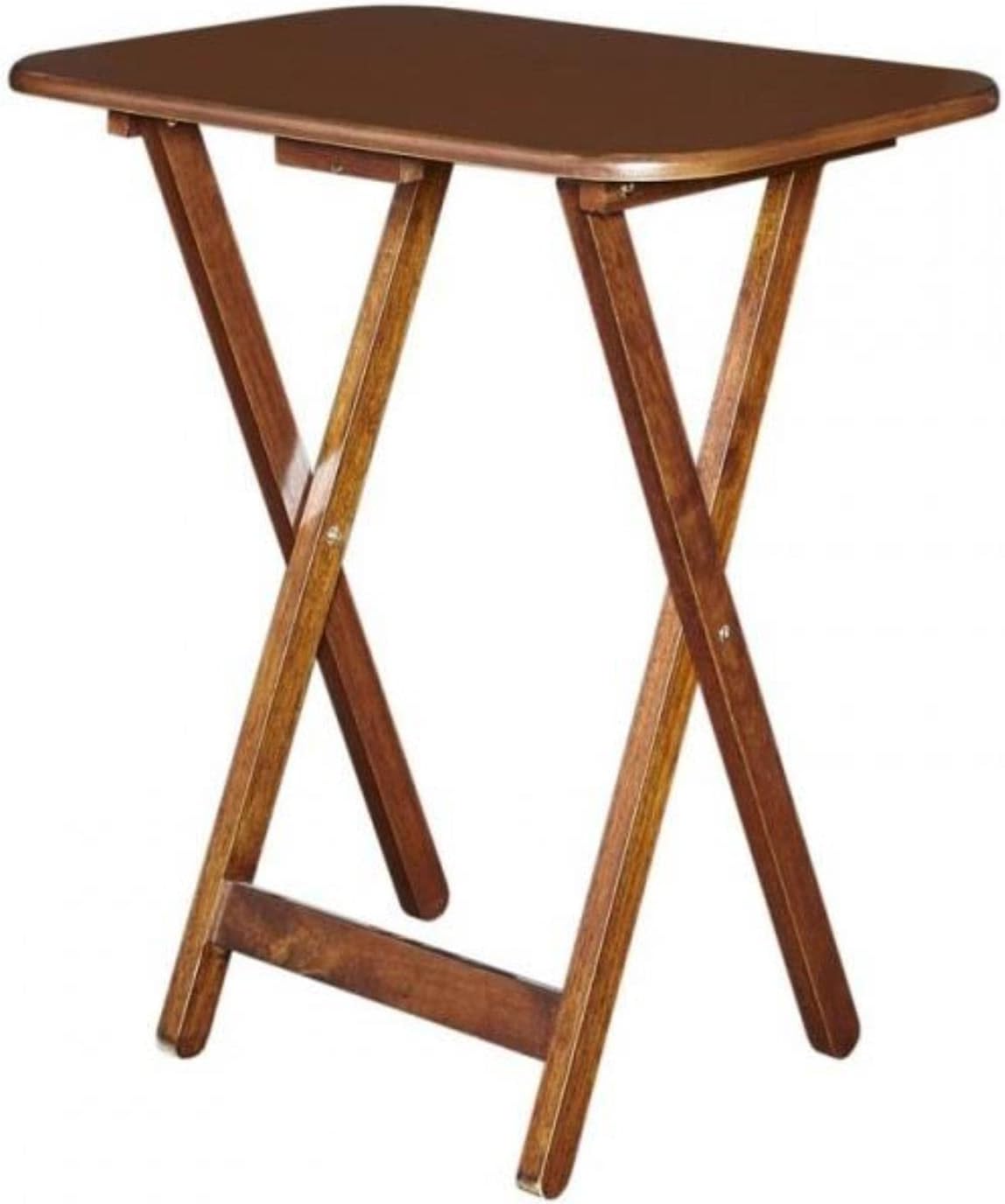 Powell Furniture Burke Tray Tables, Cherry, 15.72 x 26.38 x 23.58