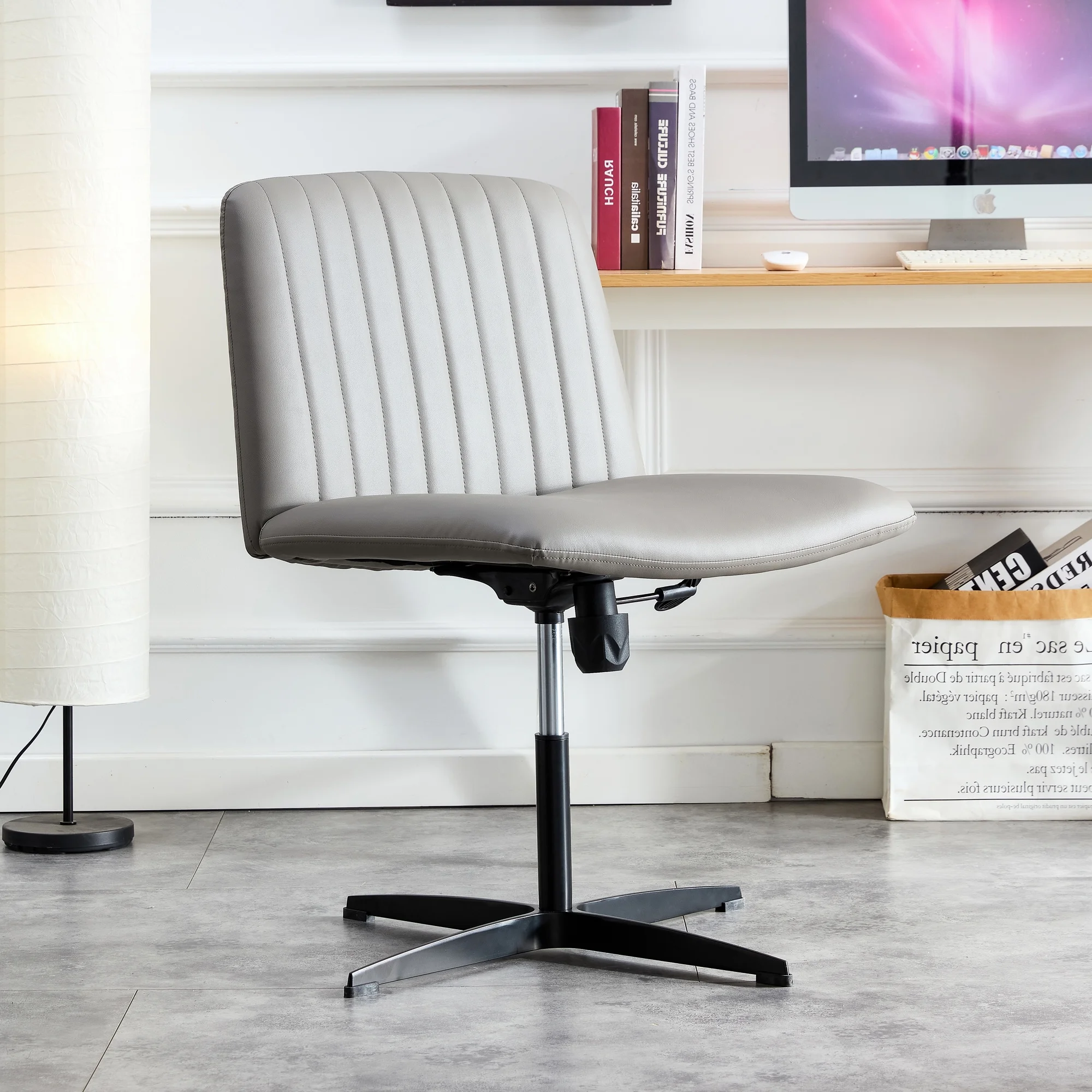 Deluxe Swivel Office Chair with Premium PU Material | Upgrade Workspace Comfort & Style