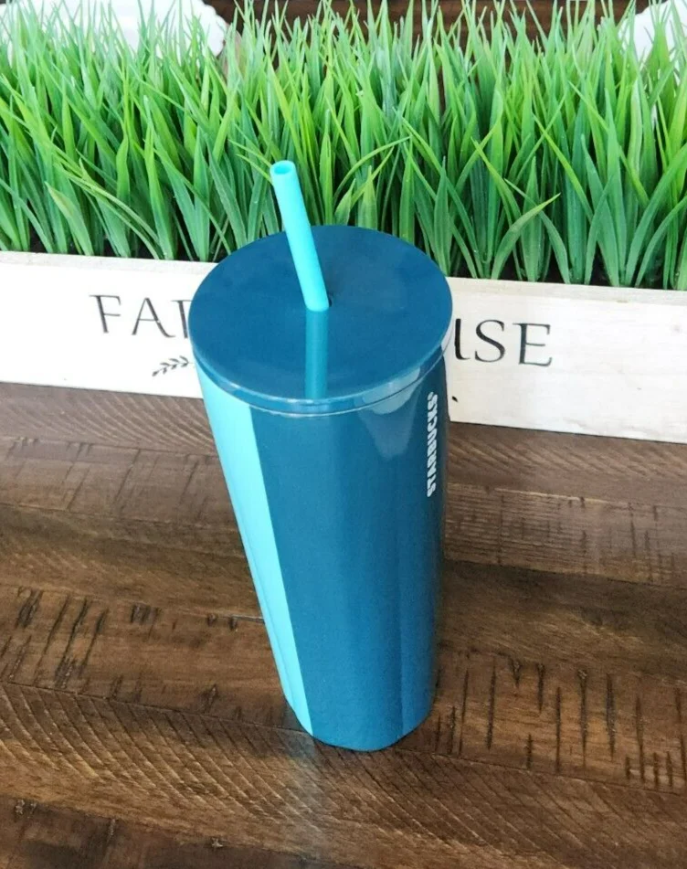 2023 Starbucks Cold Drink Tumbler in Dual Blue