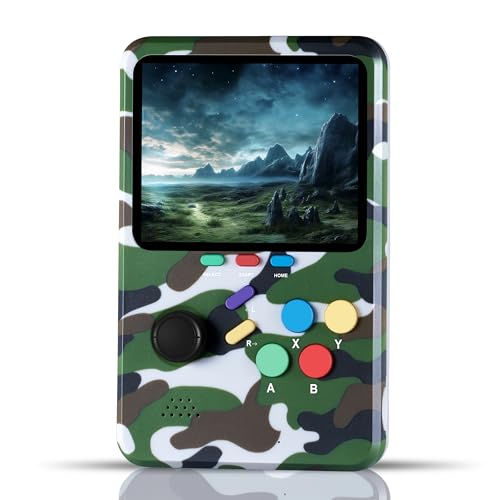 WeLohas Q2 Electronic Handheld Games Device,3D Video Game Emulator,10000+ Fun Retro Video Games Preloaded,64GB TF Card,3.0