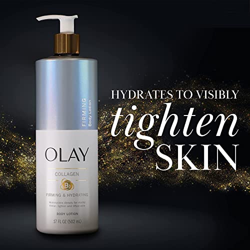 Olay Hydrating & Firming Body Lotion for Women with Collagen 17 fl oz Pump Pack of 4