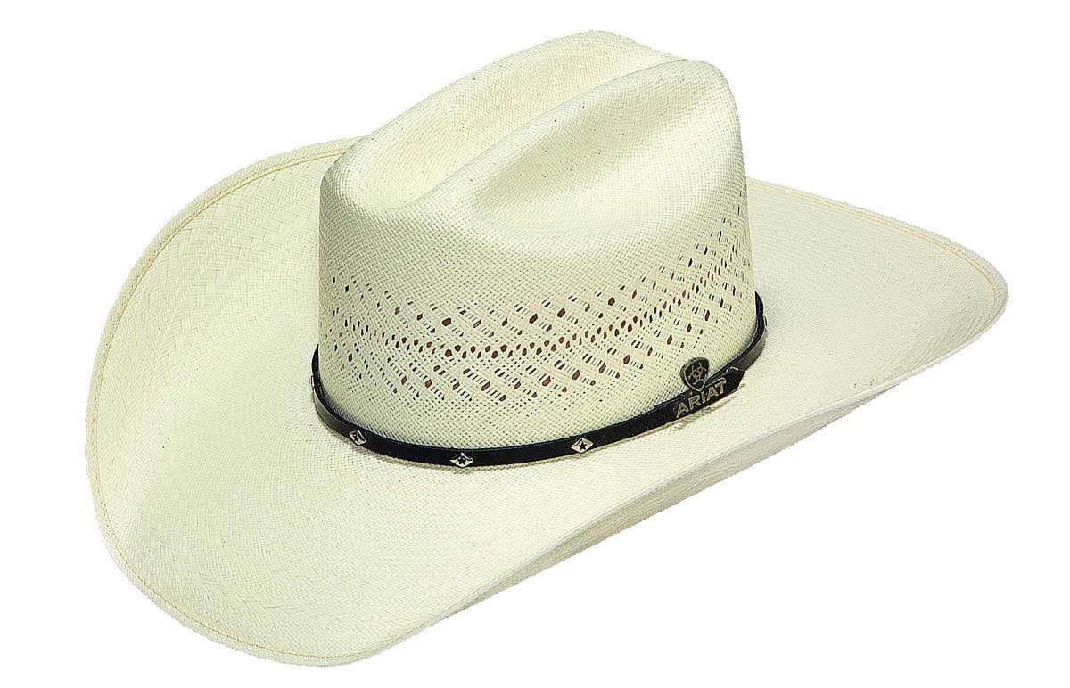 Ariat 20X Cattleman Crease Double S Straw Cowboy Hat