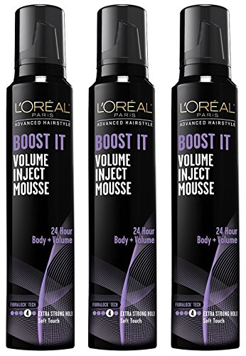 L'Oreal Paris Hair Care Advanced Hairstyle Boost It Volume Inject Mousse, 8.3 Ounce