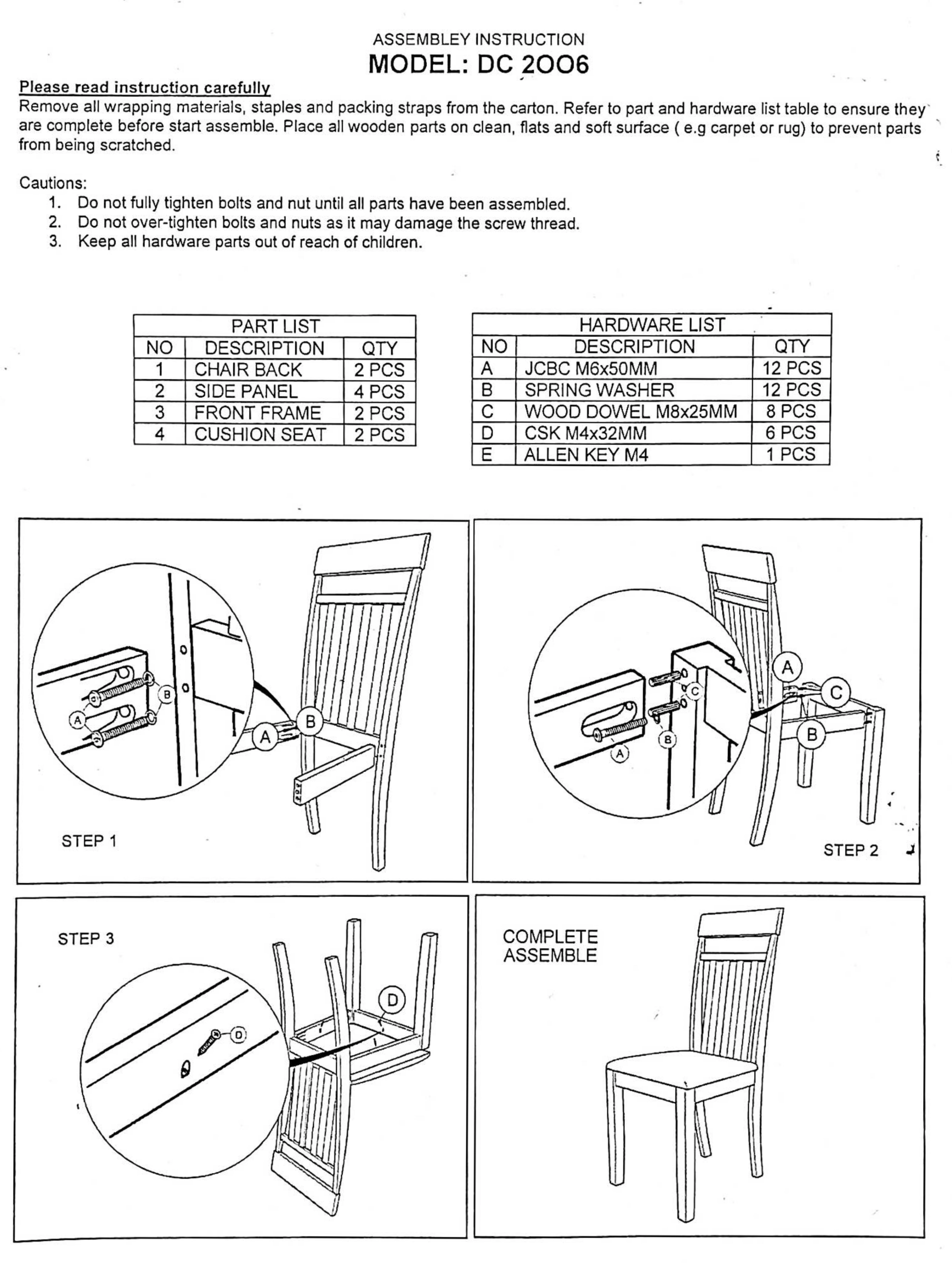 Set of 5 pc Table and 4 Side Warm Chairs Solid Wooden Espresso Black Finish