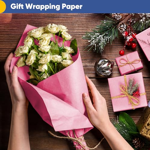 Vanhench Black Wrapping Paper, 17.5