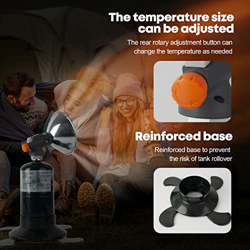 Portable Propane Heater For Outdoor, Fishing, Camping Either 1lb Propane Cylinder or ISO-Butane Adapted