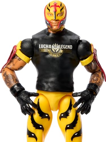 Mattel WWE Action Figure, 6-inch Collectible Rey Mysterio with 10 Articulation Points & Life-Like Look
