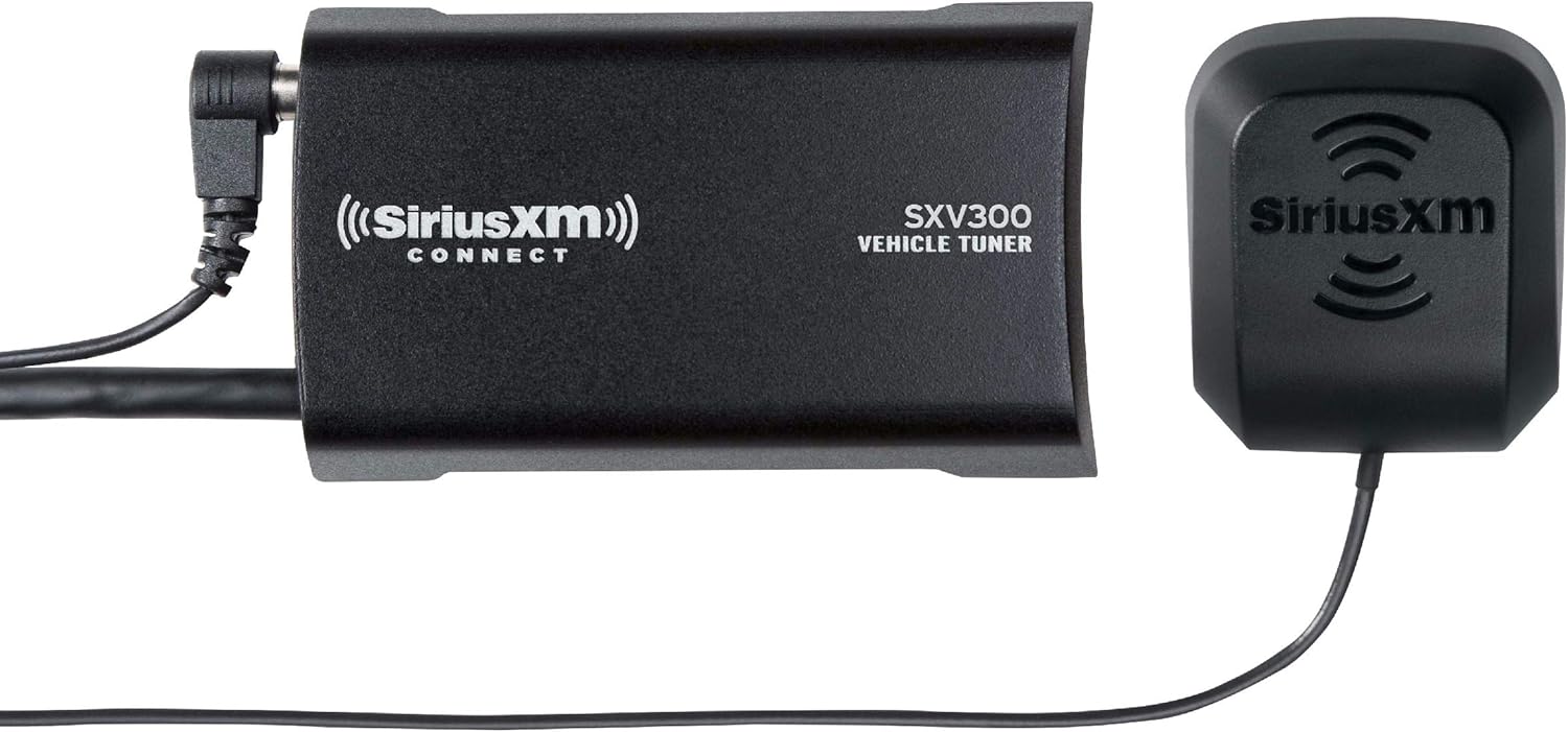 SiriusXM SXV300V1 Satellite Radio Vehicle Tuner, First 12 Months Only $99 OR First 3 Months Free Service w/ Subscription, Add to Any SiriusXM-Ready Car Stereo SXV300V1 Black Pack of 2