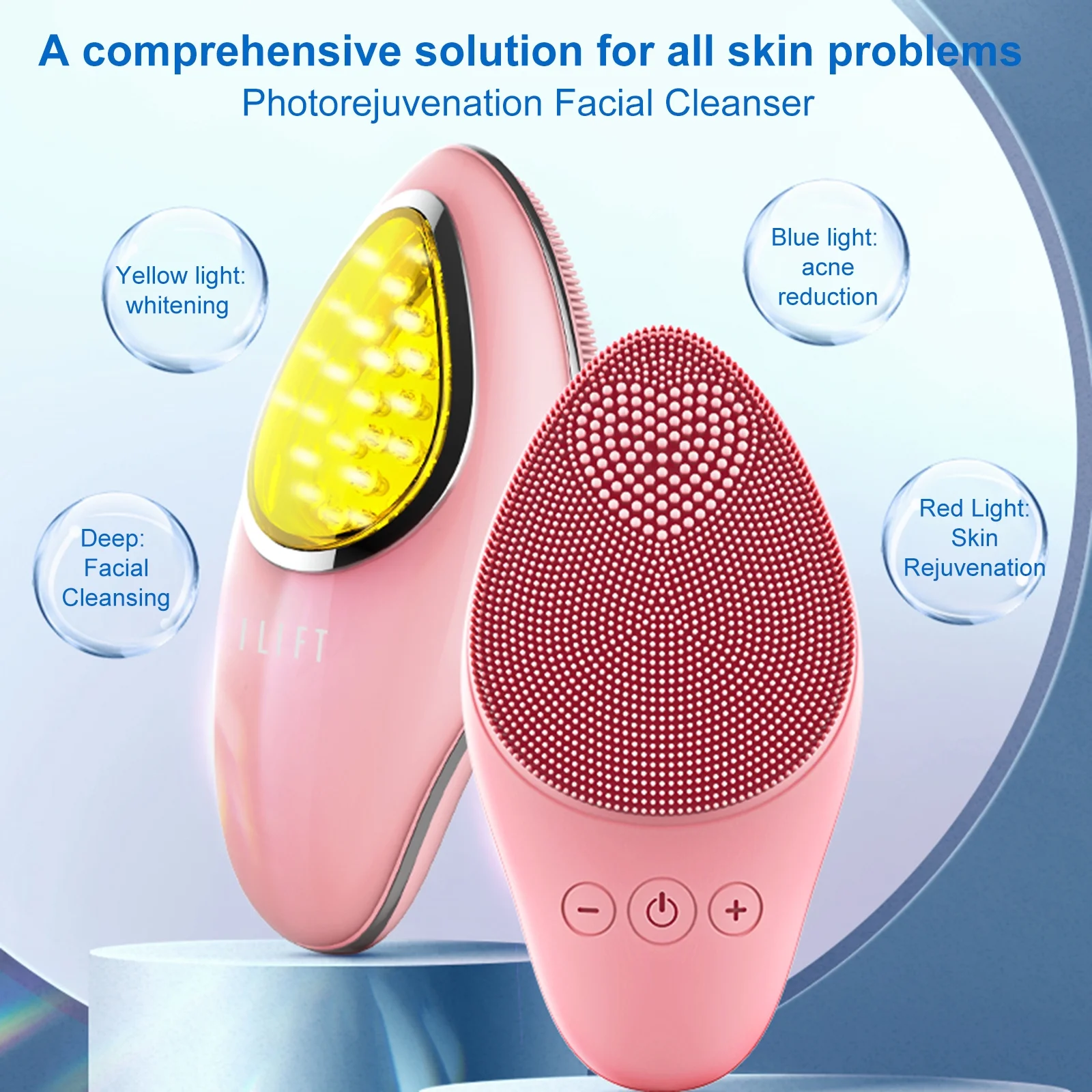 ILIFT Photorejuvenating Facial Cleanser for Vibrant Skin and Pore Cleaning