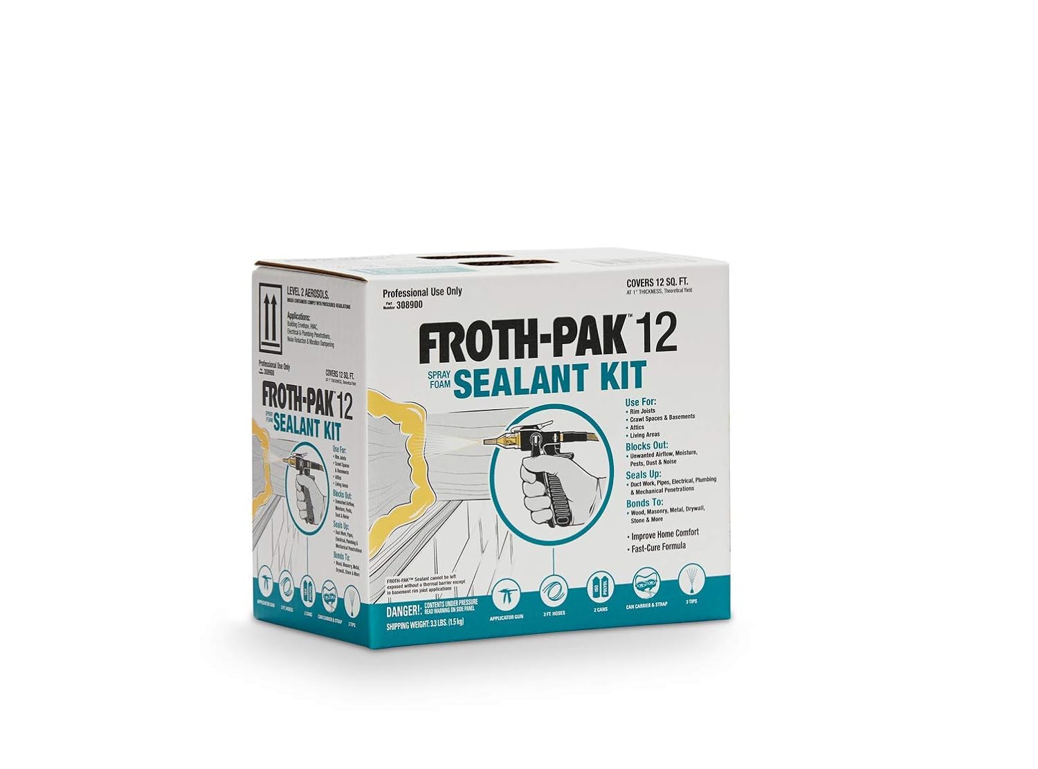 (1.75 PCF - Pack of Two) Froth-PAK 12 Sealant
