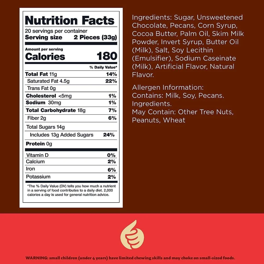 Dark Chocolate Caramel Pecan Clusters Candy, 24-Ounce Bag…