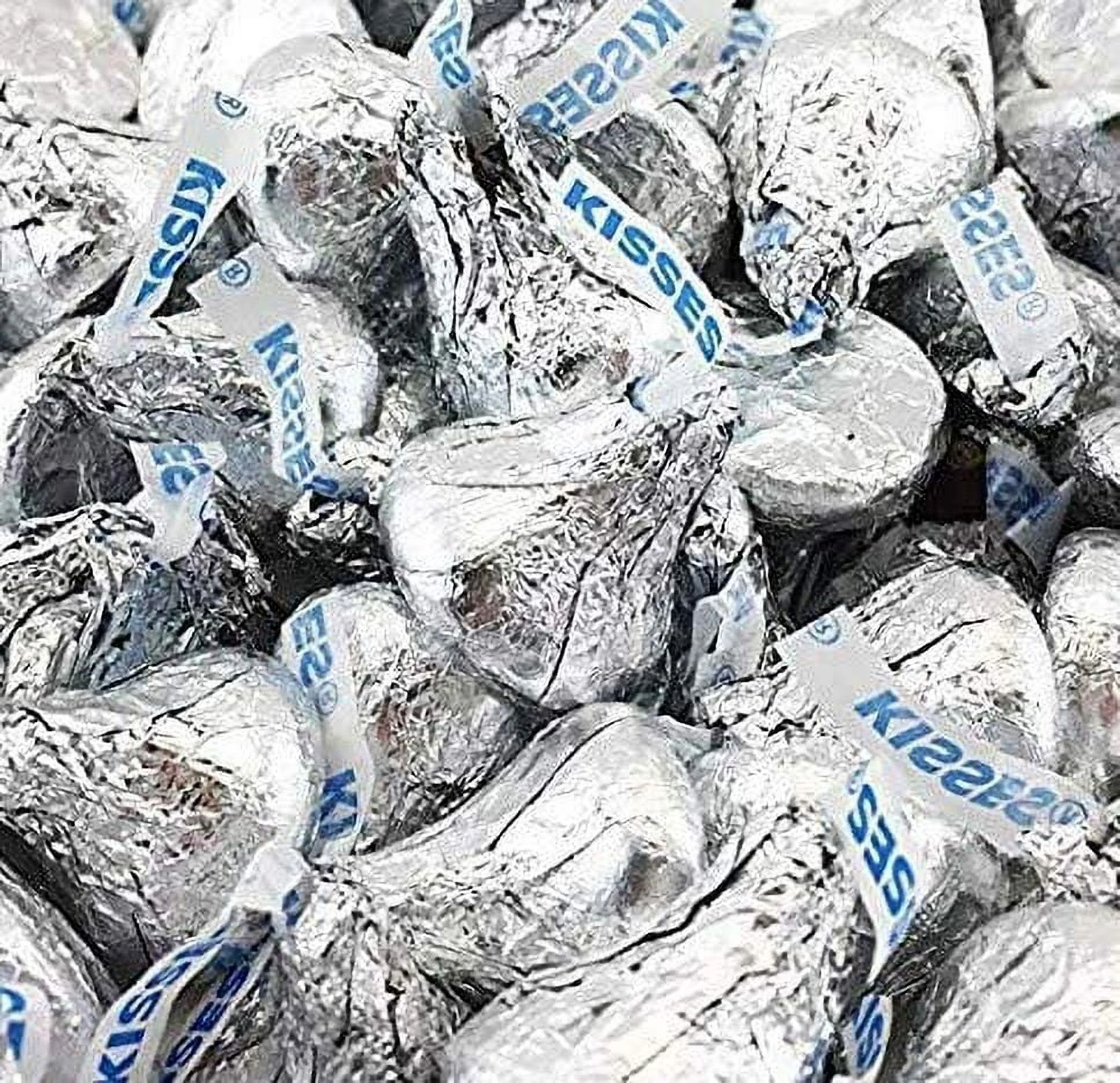 Mother's Day Hershey's Kisses Milk Chocolate Silver Foil Candy, Bulk 5 Pounds Bag