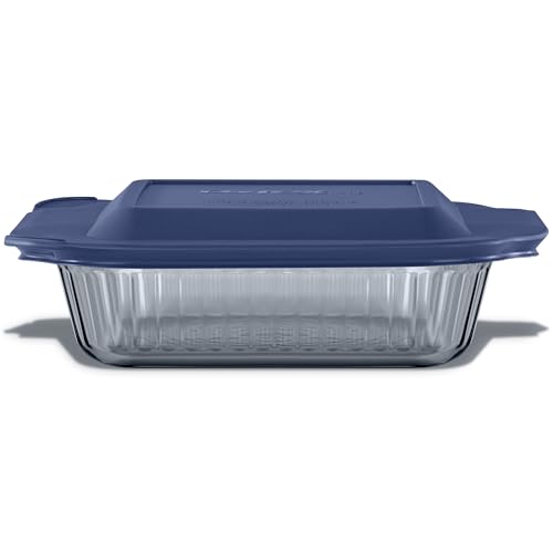 Pyrex Colors (2-Pack, Full Set) Tinted Glass Baking Dish with BPA-Free Lid, Oblong Bakeware Glass Pan For Casserole & Lasagna, Dishwasher, Freezer, Microwave and Pre-Heated Oven Safe, Smoke
