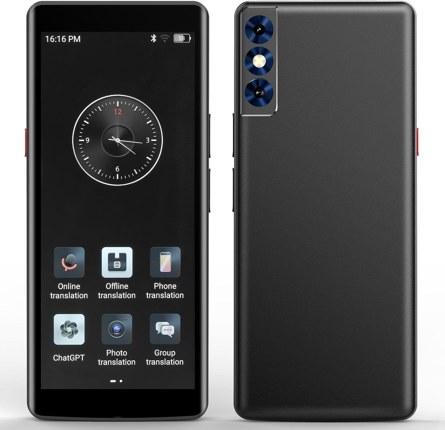 Language Translator Device, Two Way Real-Time Voice Translation, Support 139 Languages with 5.5” HD Inch Touch Screen, and Accents with WiFi/Offline/Photo Support for Travel, Learning and Business