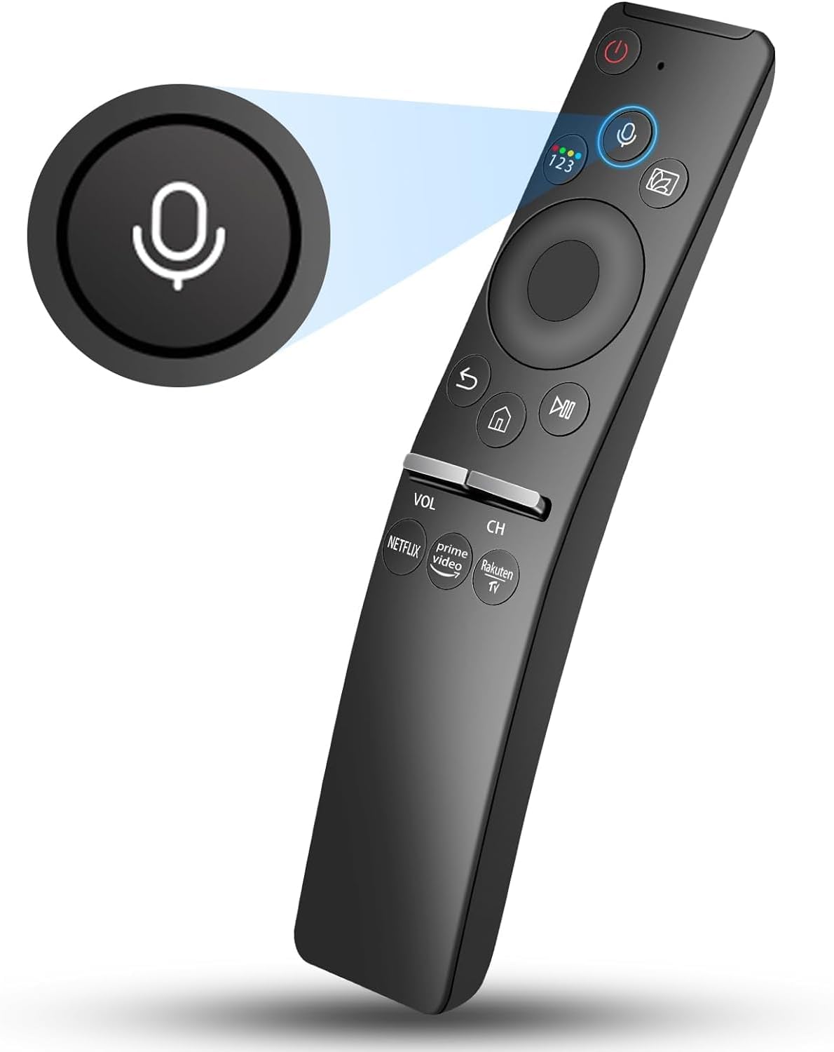 BN59-01312A Smart TV Voice Remote,for Samsung-TV-Remote,Compatible for All Samsung with Voice Function Smart Curved Frame QLED LED LCD 8K 4K TV（with 4 Shortcut Buttons）