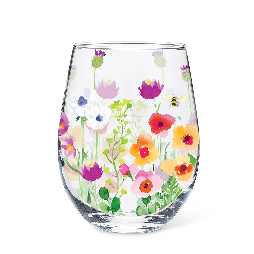 Bee Garden Stemless Goblet