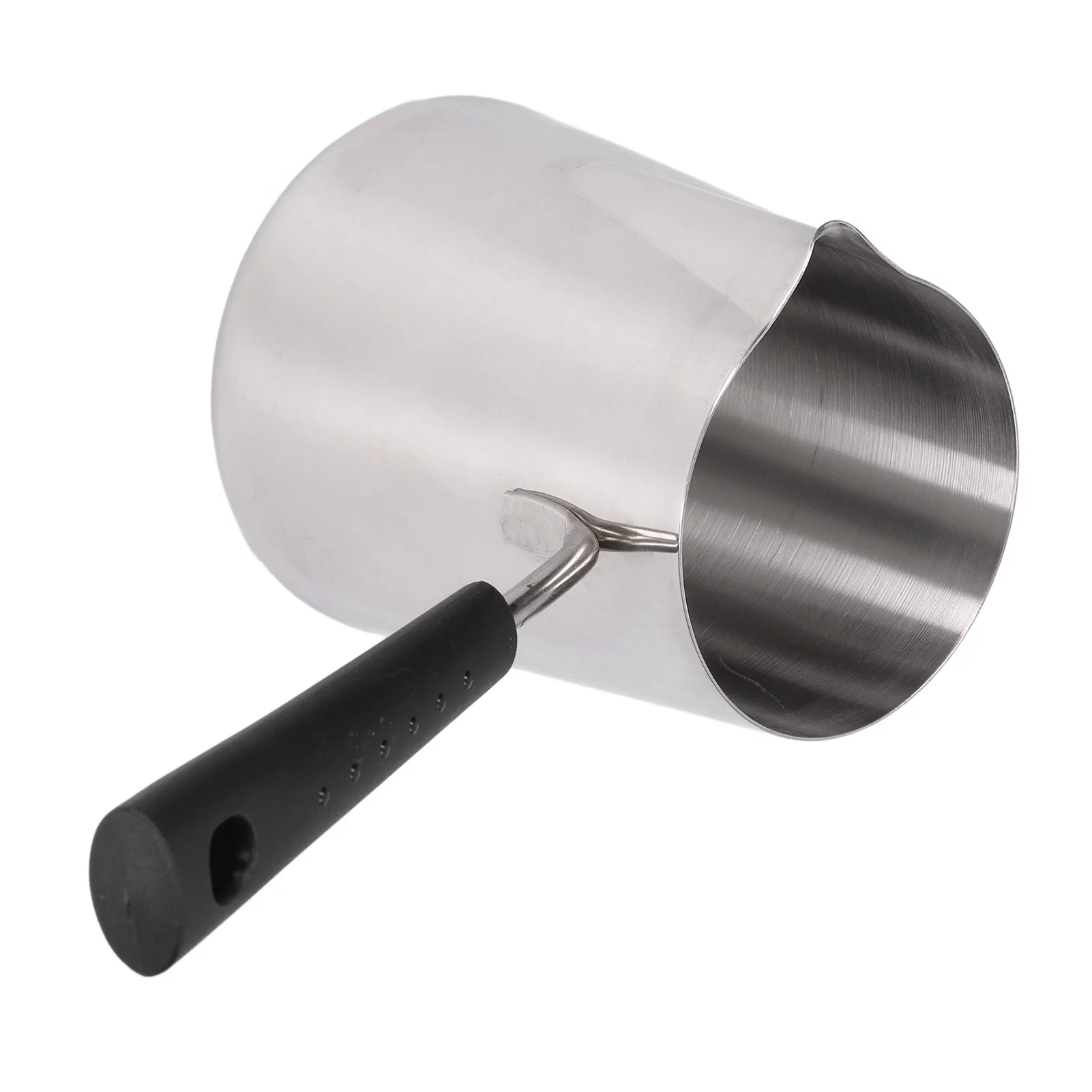 Turkish Coffee Pot 600ml Stainless Steel Glossy Surface High Temperature Resistant Easy to Clean Butter Warmer