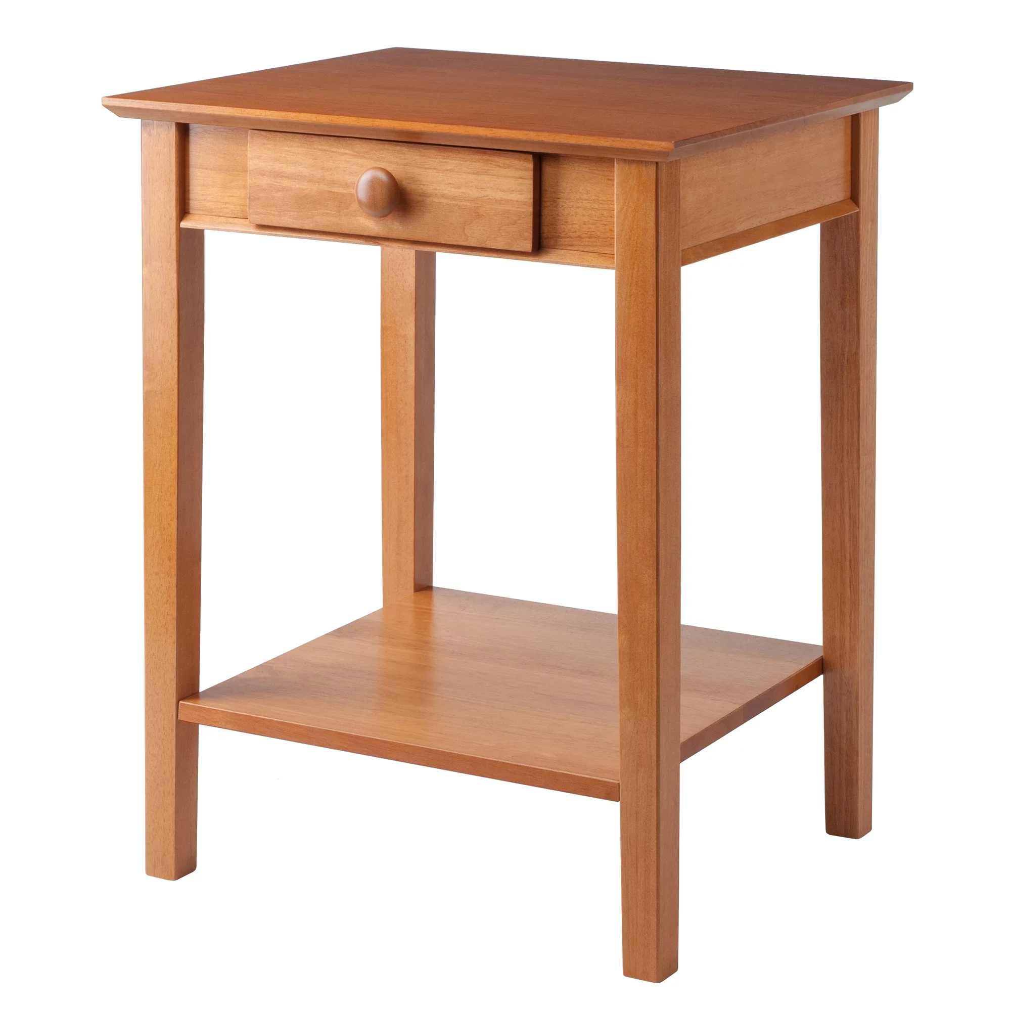 Winsome Wood Studio Home Office Printer Stand, Table, Honey Finish