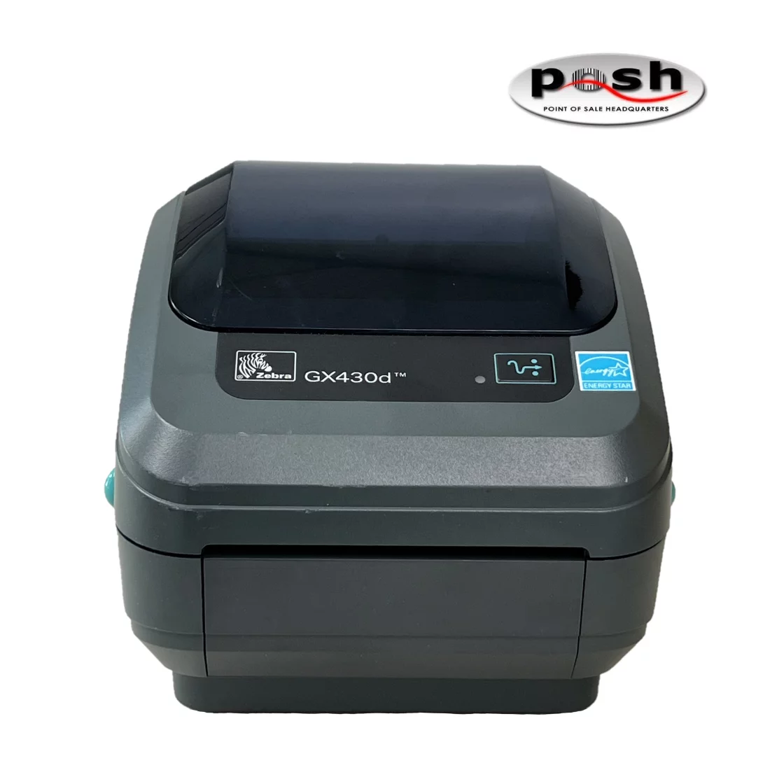 Zebra GX430d Direct Thermal Monochrome Desktop Label Printer - W/ Power Supply