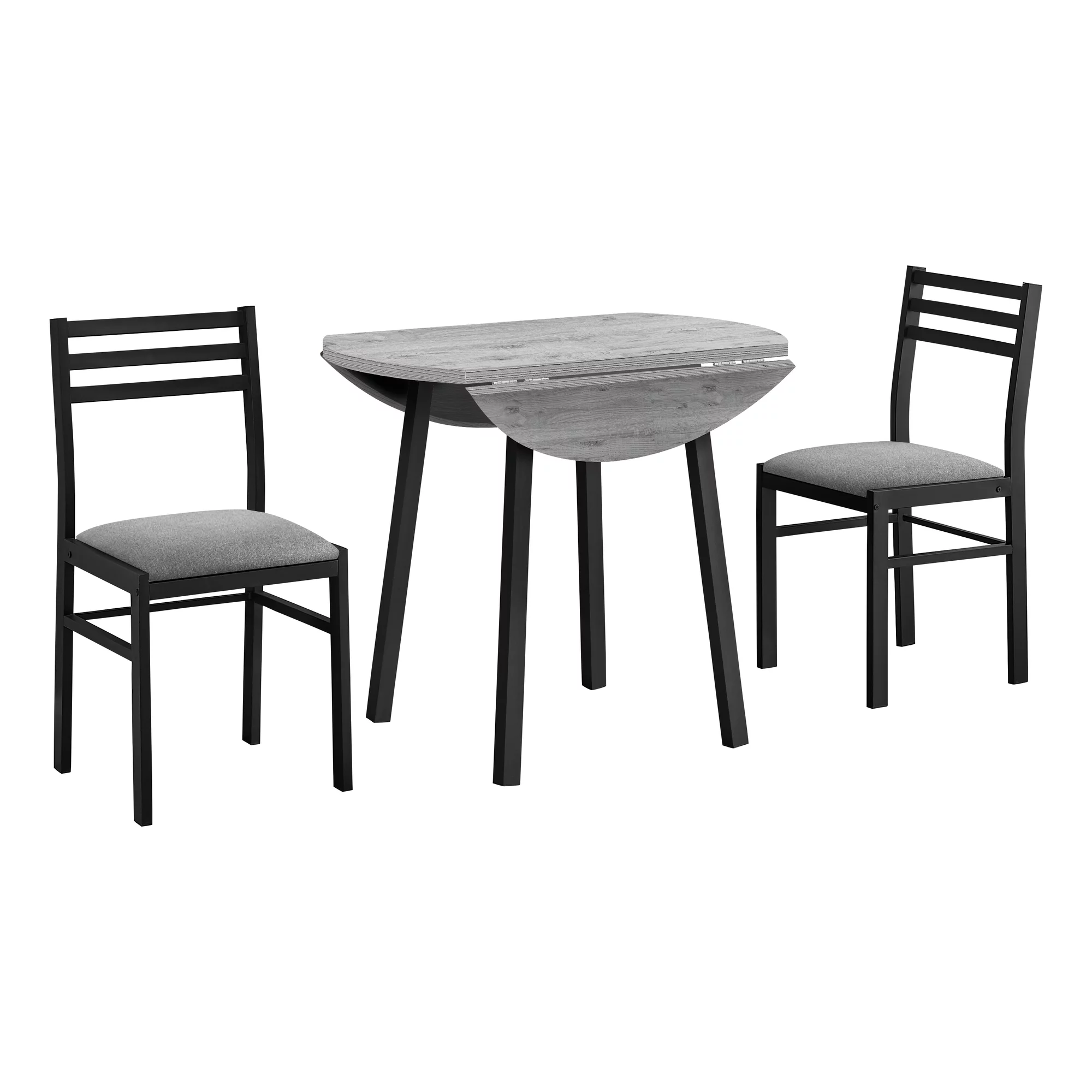 Gray Dining Table Set - 3pcs Set - Small - 35