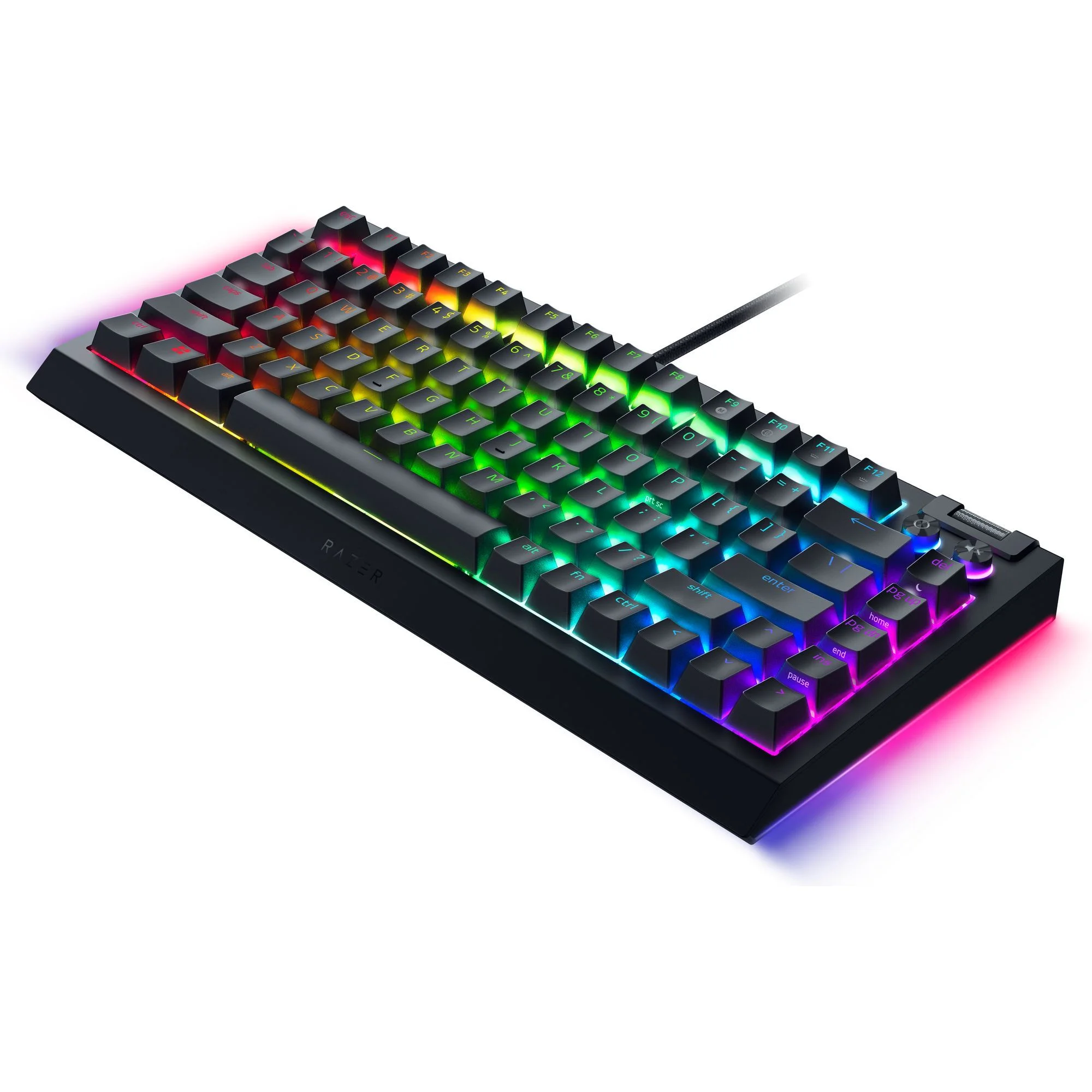 Razer BlackWidow V4 75% Hot-Swappable Mechanical Gaming Keyboard, RGB Chroma, Black