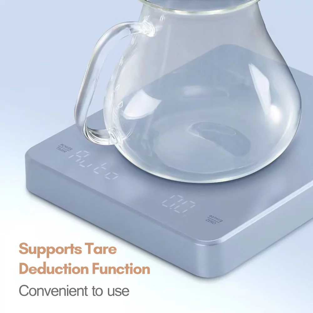 Dazzduo Electronic Weigher,Coffee Scale Scale Built-in Battery Kitchen Scale Kitchen Scale Pour Pour Over Drip Scale Pour Over Precision Kitchen Scale Espresso Scale Built-in Scale LED Screen Scale