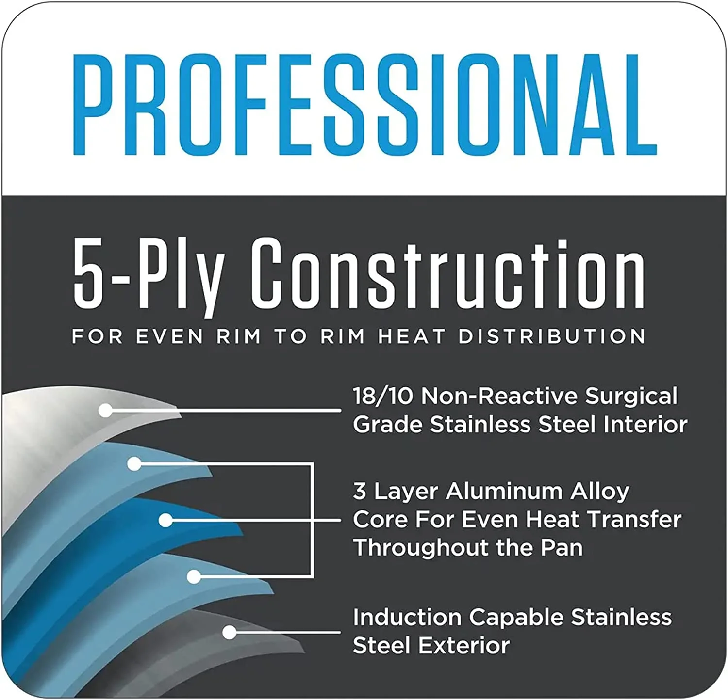 durable Viking Professional 5-Ply Stainless Steel Cookware Set  10 Piece