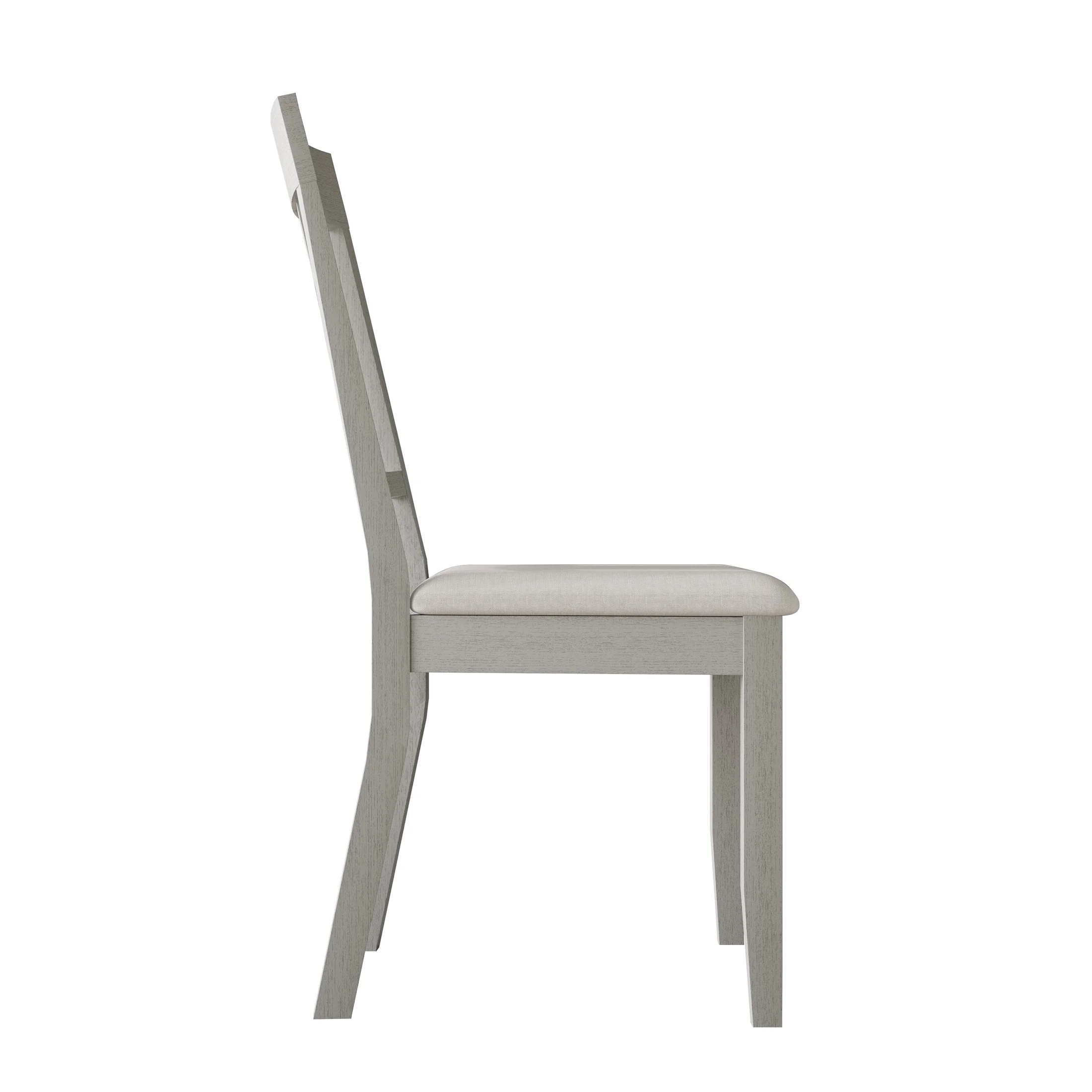 Castle Place Simple Wooden Dining Chair, Set of 2, White