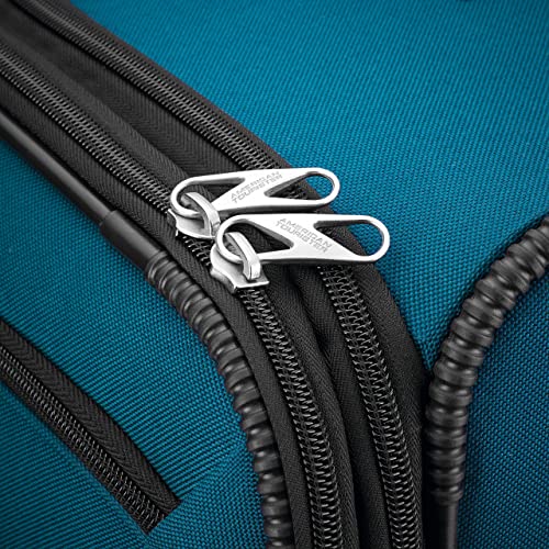 American Tourister Pop Max Softside Luggage with Spinner Wheels, Purple, 3-Piece Set (21/25/29)