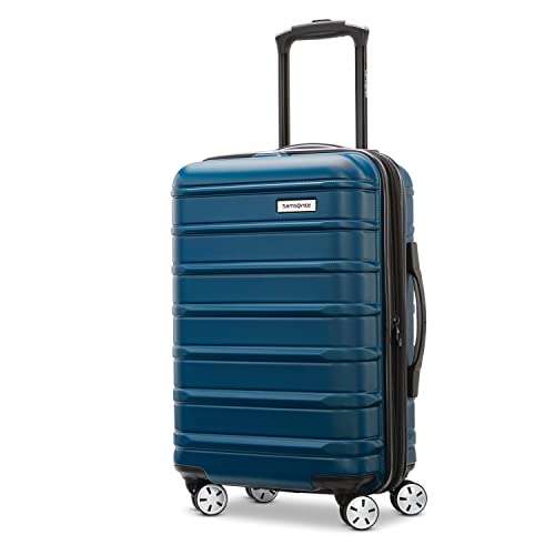Samsonite Omni 2 Hardside Expandable Luggage with Spinner Wheels, 2-Piece Set (19/24), Lagoon Blue