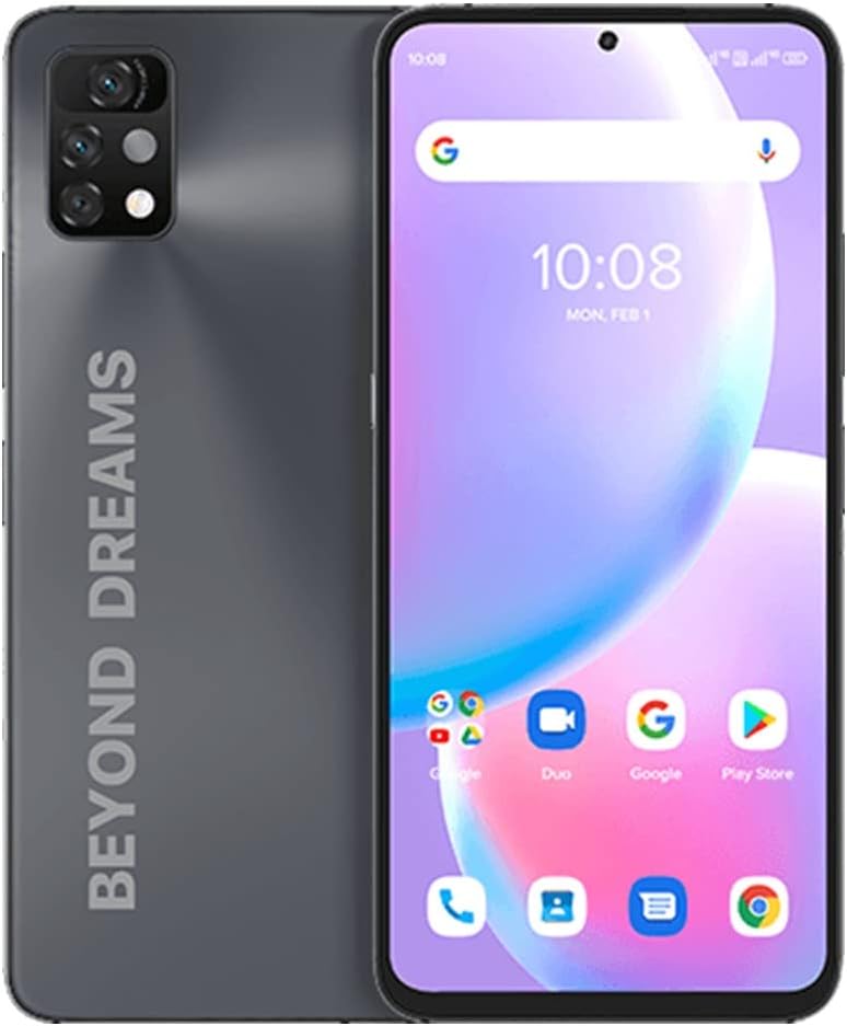 UMIDIGI A11 Pro Max (128GB, 4GB) 6.8 FHD+, G80 Gaming Processor, Dual SIM GSM Unlocked 4G LTE (T-Mobile, AT&T, Global) International Model (Fast Car Charger Bundle, Mist Blue)
