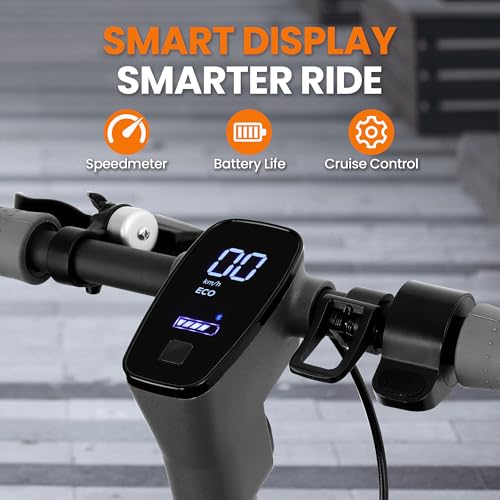 Hurtle Teenager Kick Scooter - 2 Wheel With Adjustable T-Bar Handlebar - Folding Adult With Alloy Anti-Slip Deck - 8