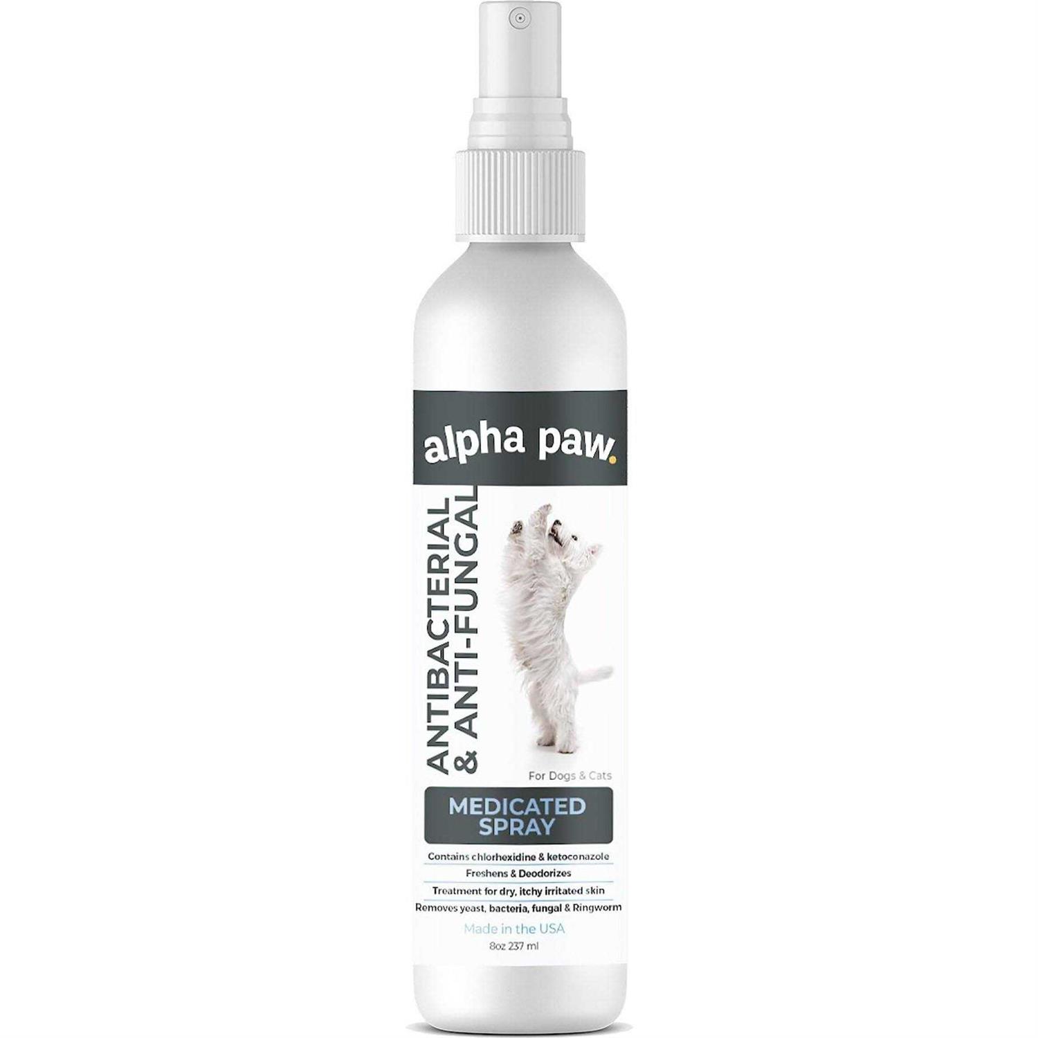 Alpha Paw Antibacterial & Antifungal Medicated Dog & Cat Spray - Pet Supplies online store