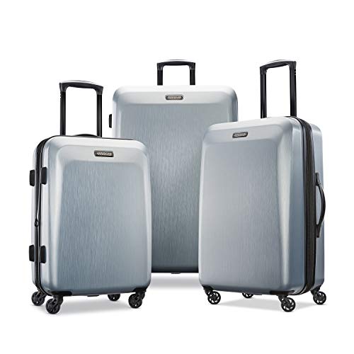 American Tourister Moonlight Hardside Expandable Luggage with Spinner Wheels, Blue Terazzo, 2-Piece Set (20/28)