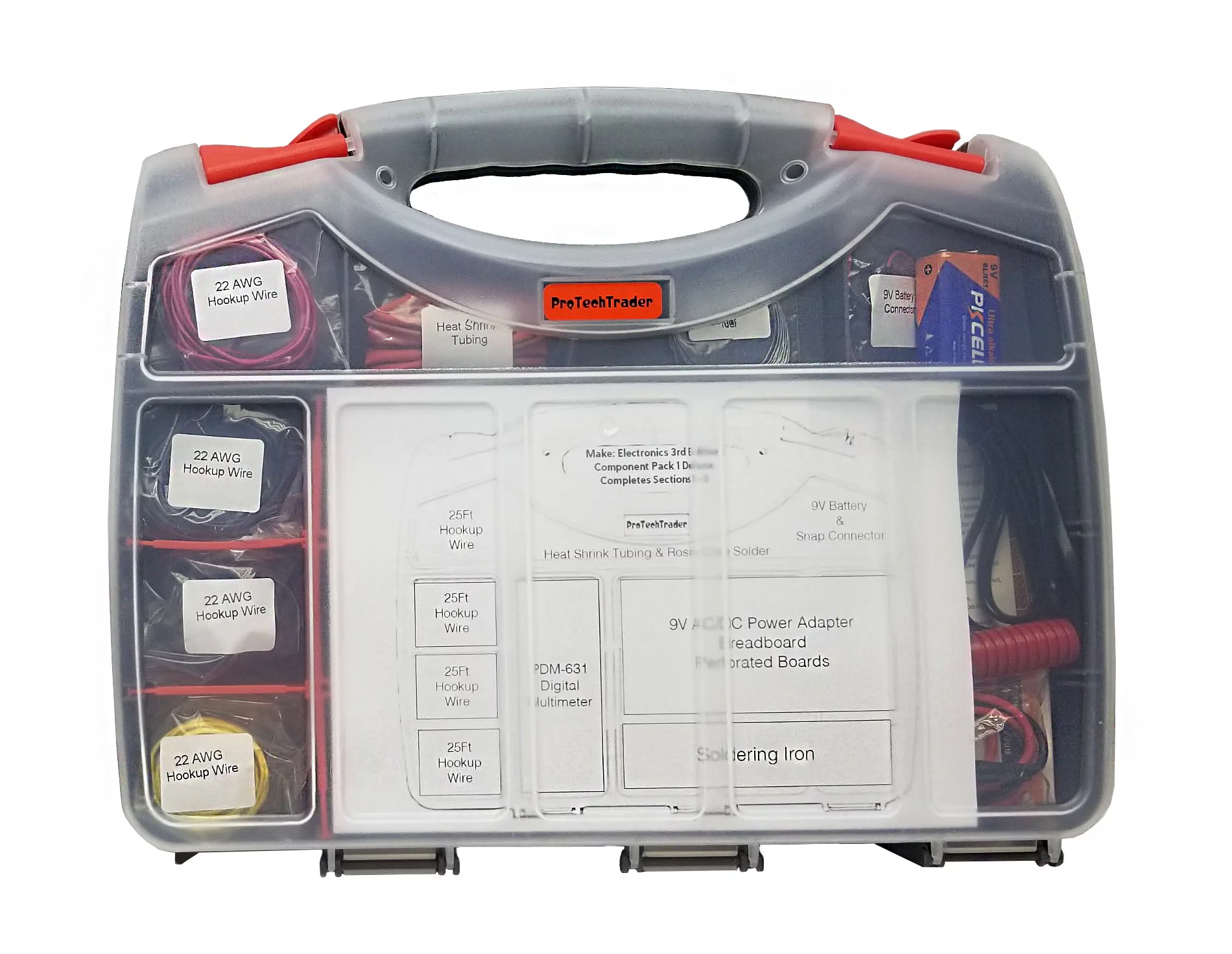 Make: Electronics 3rd Edition Kit 1 Deluxe - Component Pack That Follows The Experiments Covered in Sections 1-3 in Make: Electronics 3rd Ed by Charles Platt