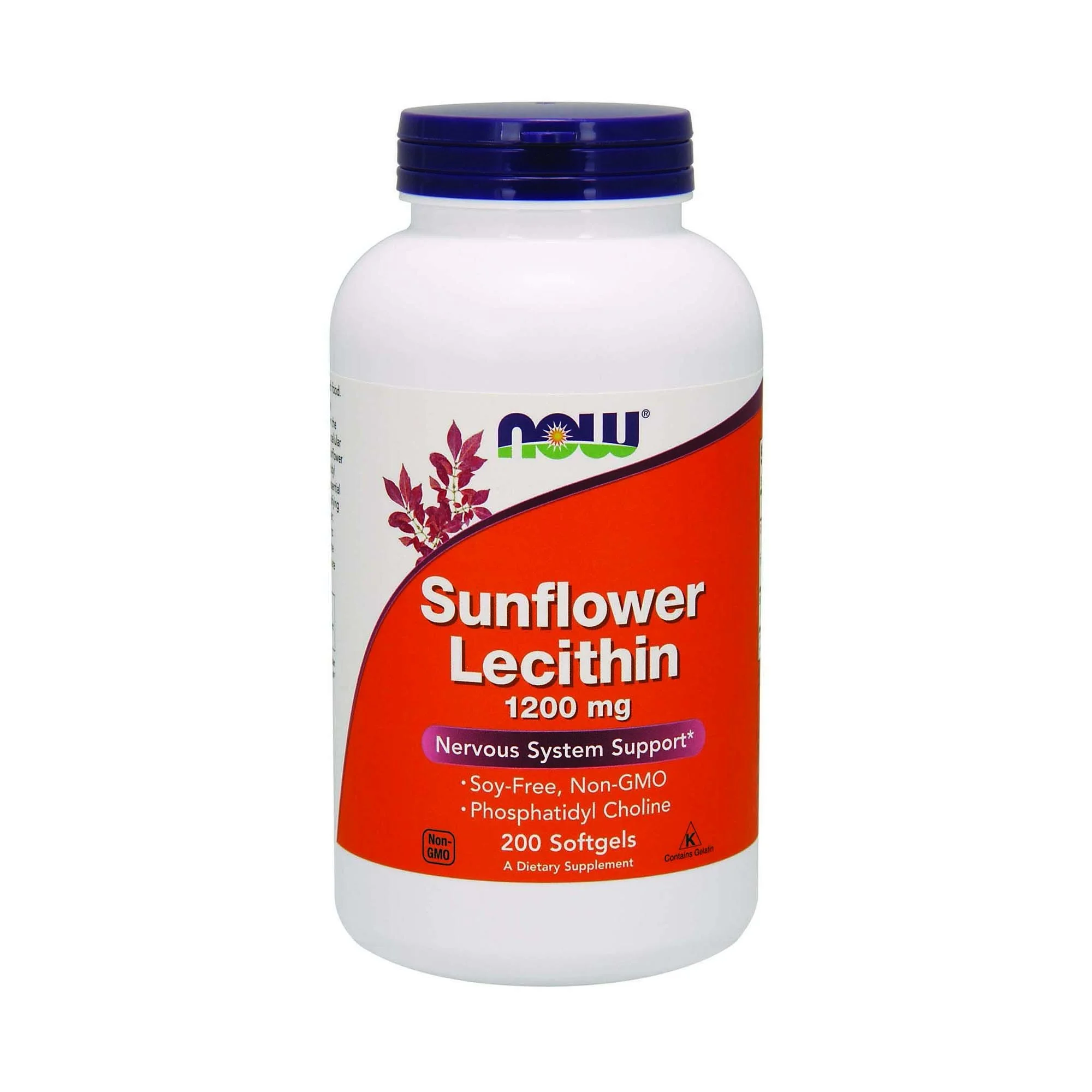 Now Foods Sunflower Lecithin - Phosphatidyl Choline - 1,200 Mg (200 Softgels)