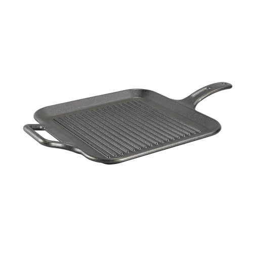 Lodge BOLD 12 Inch Seasoned Cast Iron Grill Pan with Loop Handles; Design-Forward Cookware
