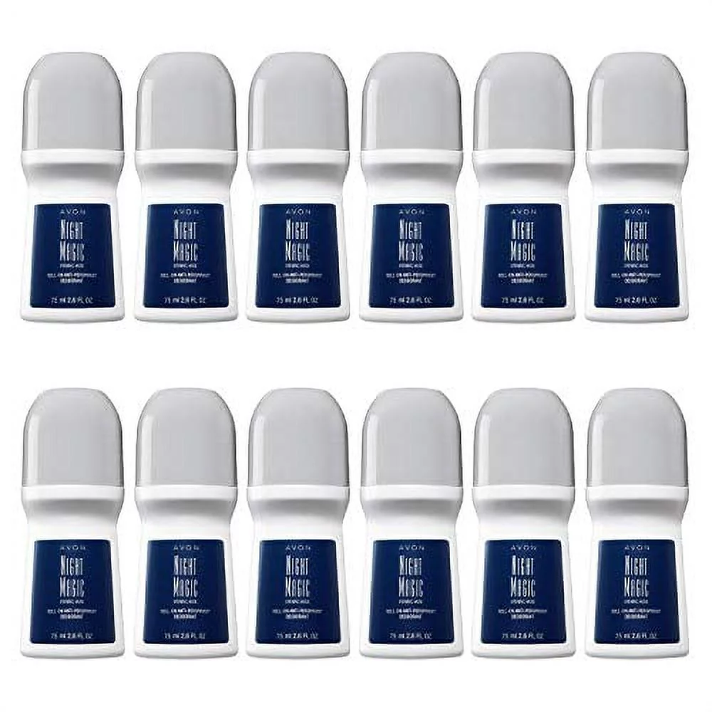 Avon Night Magic Roll-on Anti-perspirant Deodorant Bonus Size 2.6 oz (12-Pack)