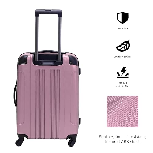 Kenneth Cole REACTION Out of Bounds Lightweight Hardshell 4-Wheel Spinner Luggage, Cobalt Blue, 20-Inch Carry On