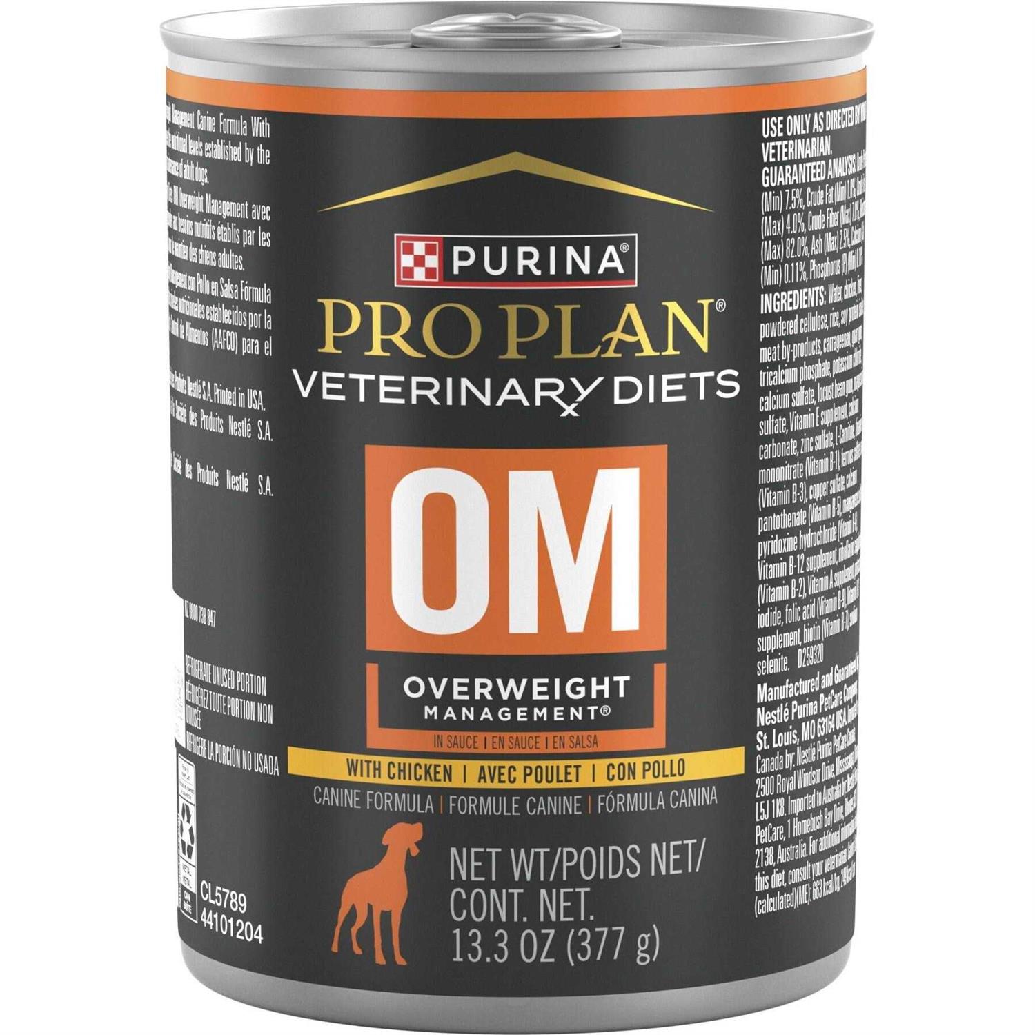 Purina Pro Plan Veterinary Diets OM Overweight Management Formula Canned Dog Food - Pet Supplies online store