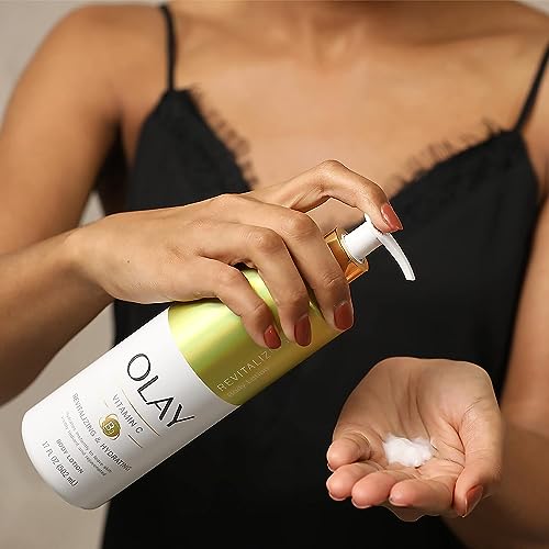 Olay Revitalizing & Hydrating Body Lotion with Vitamin C, 17 fl oz Pump, Pack of 4