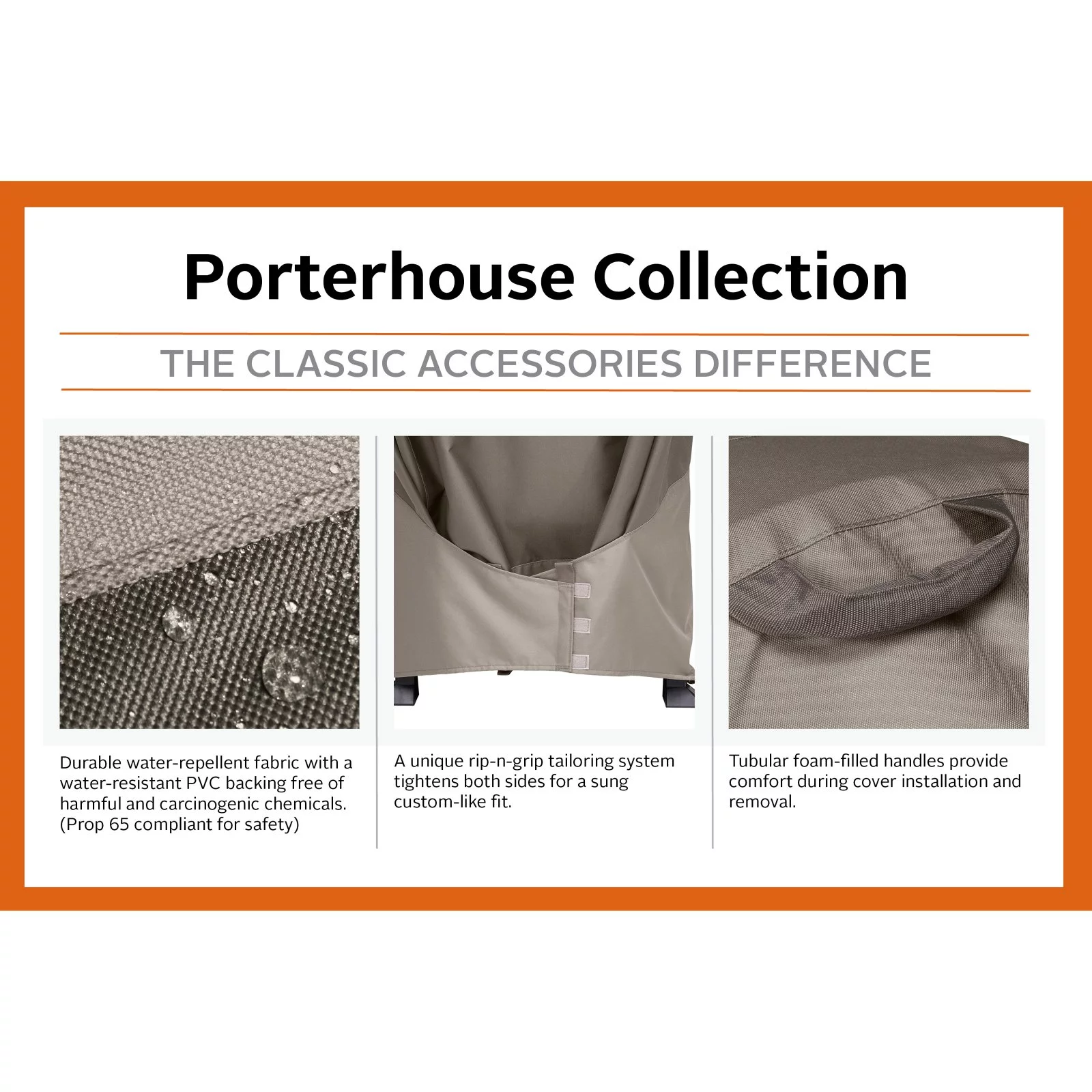 Classic Accessories Porterhouse BBQ Grill Cover - Extra Large