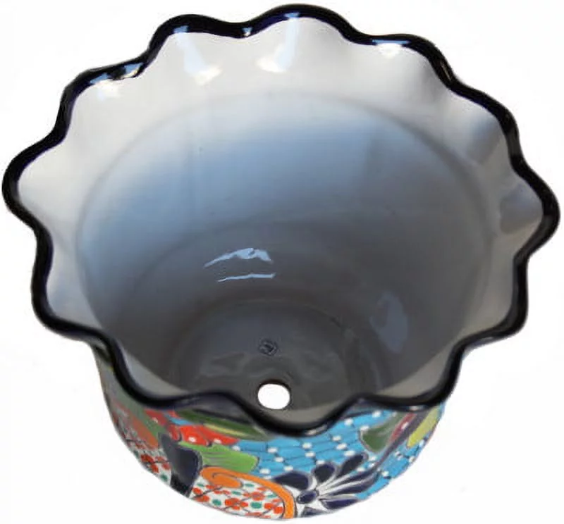 Duero Mexican Colors Talavera Ceramic Garden Pot