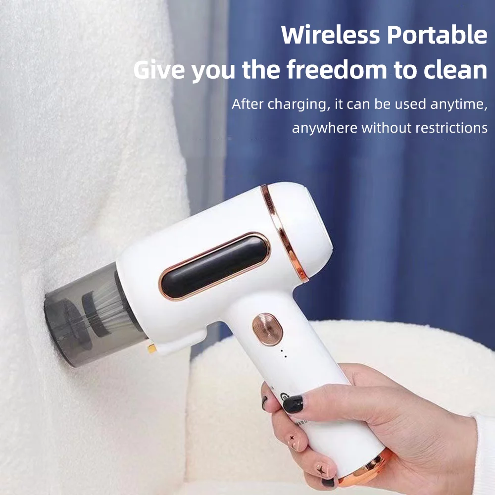 moobody Mite Removal Instrument Wireless Household Small 7200PA 120W Household Bed Mite Removal Machine 6000 Times/MIN Double Vacuum Cleaner UV Lamp Sterilization