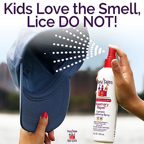 Fairy Tales Rosemary Repel Daily Kids Conditioning Spray – Kids Like the Smell, Lice Do Not, 8 fl oz. (Pack of 1)