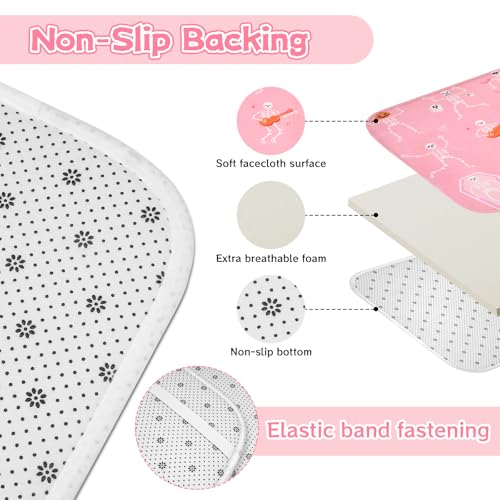 4Pcs Christmas Shower Curtain Set - Merry Christmas Bathroom Set Holiday Shower Curtain with Non-Slip Rugs, Toilet Lid Cover and Bath Mat