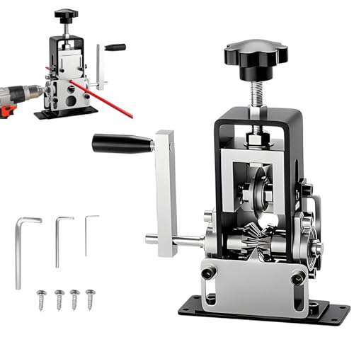 Manual Wire Stripping Machine Gauge Wire 0.04-1 inches, Scrapping Copper Wire Peeler Machine, Drill Powered Cable Wire Peeler Stripping Tool with Hand Crank for Scrap Copper Wire Cable Recycling