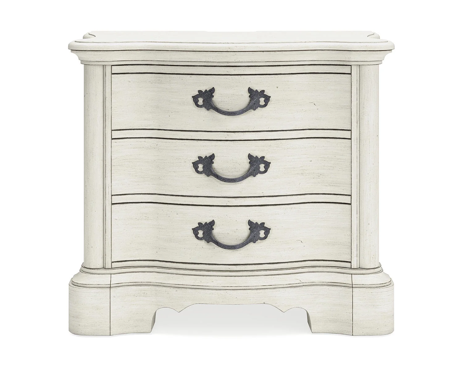 Signature Design by Ashley Arlendyne 3 Drawer Nightstand, Antique White