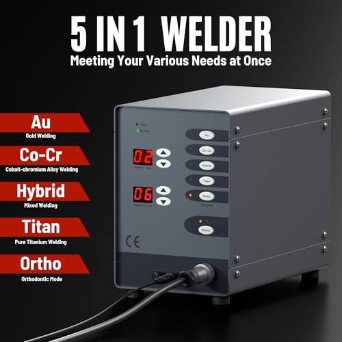 Pulse Argon Arc Welder Machine 110V, Automatic Spot Welding Machine, Permanent Jewelry Welder Kit, with Complete Accessories, for Jewelry Repair Gold Hardware, 6556AAWM-CA9